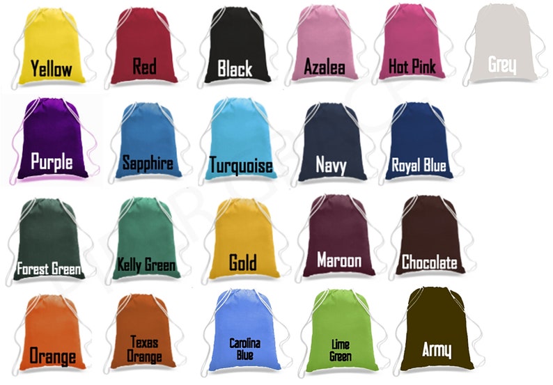 personalized small drawstring bags
