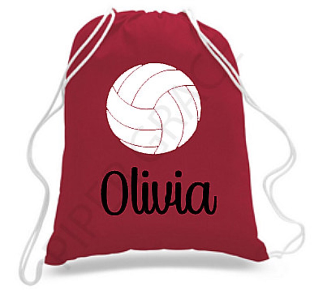 Volleyball Drawstring Bag, Volleyball Gift Ideas, Volleyball Bag