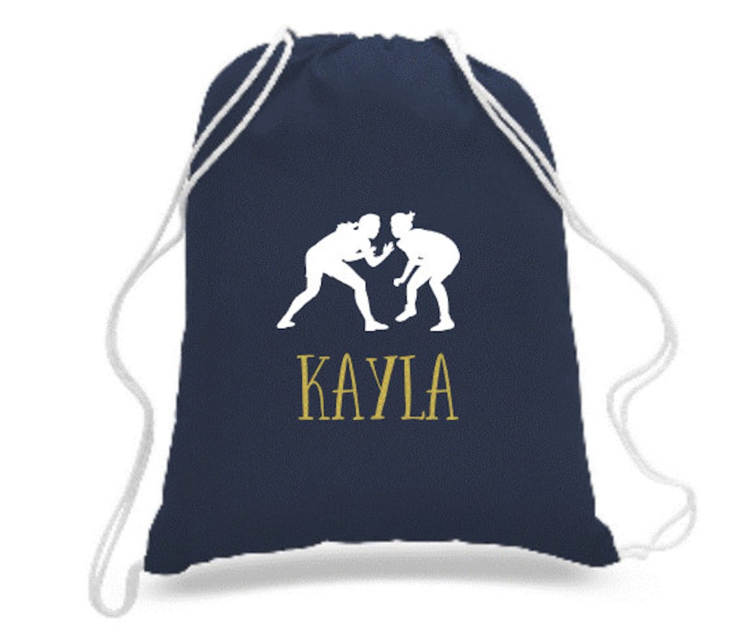 Wrestling Drawstring Bag, Wrestling Gifts, Girls Wrestling Bag