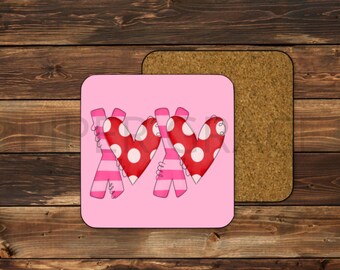 Valentine Coasters, Love Coasters, Valentines Day Decor, Valentine Home Decor, Wedding Gift Ideas, Anniversary Gift Ideas, XOXO Decor