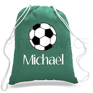 Soccer Drawstring Bag, Soccer Bag, Soccer Backpack, Soccer Coach Gift Ideas, Soccer Gift Ideas, Soccer Coach Gift, Soccer Gifts image 1