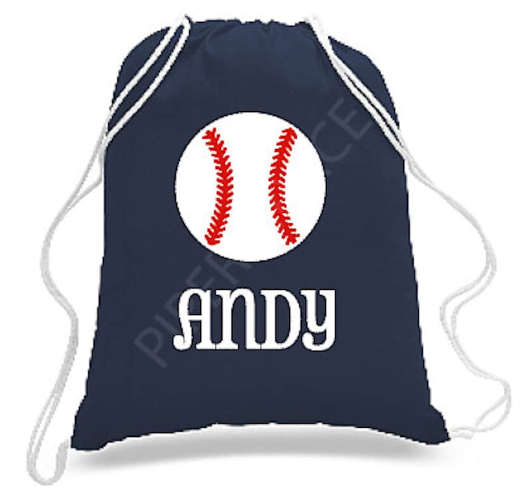 Baseball Drawstring Bag, Baseball Gifts, Sports Bag, Baseball Bag