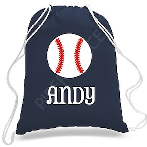 Baseball Drawstring Bag, Baseball Gifts, Sports Bag, Baseball Bag, Baseball Backpack, Sports Backpack, Baseball Gifts for Boys
