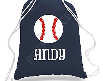 Baseball Drawstring Bag, Baseball Gifts, Sports Bag, Baseball Bag, Baseball Backpack, Sports Backpack, Baseball Gifts for Boys
