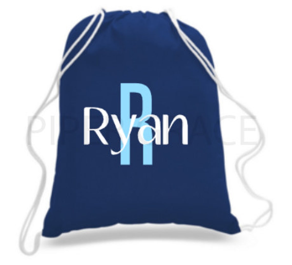 Personalized Drawstring Bag Drawstring Bag Children's Etsy