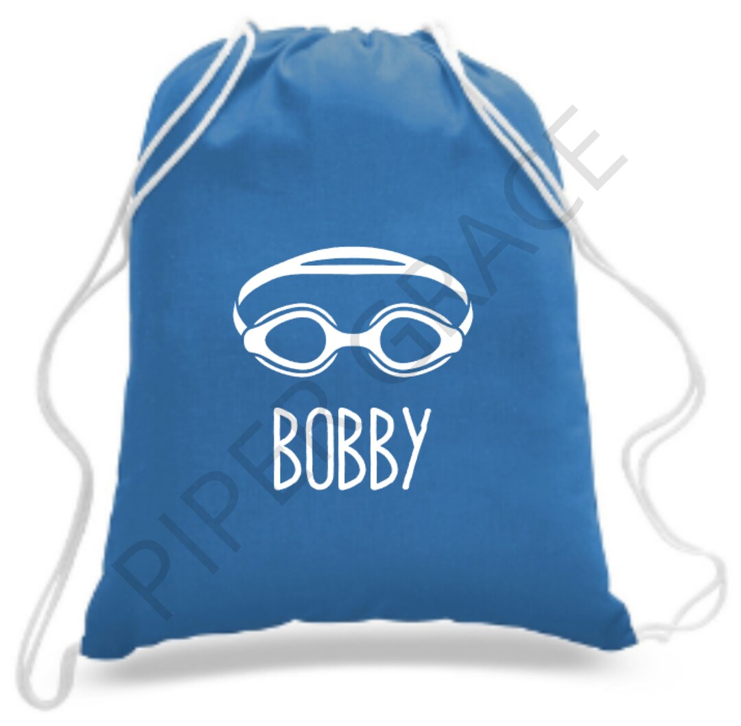 Personalized Swim Bag, Swim Team Gifts, Swimmer Bag, Swim Gifts, Drawstring Backpack