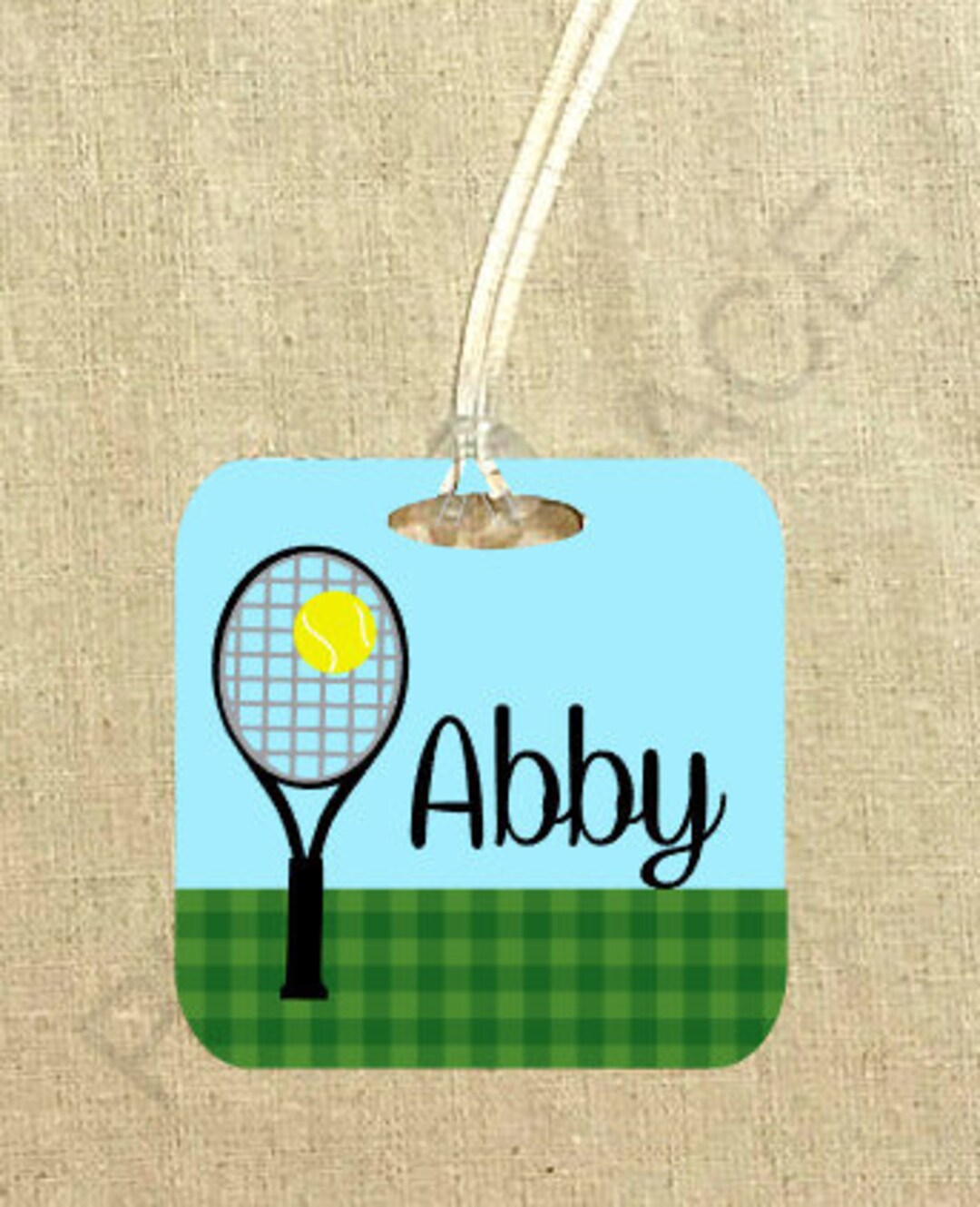 Tennis Luggage Tag Tennis Bag Tags Tennis Gifts Gifts for Etsy UK