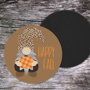 Thanksgiving Coasters, Fall Coaster, Thanksgiving Decor, Thanksgiving Hostess Gift Idea, Fall Party Decor, Autumn Coasters, Gnome