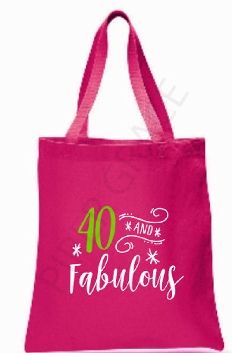 40th Birthday Tote Bag 40th Birthday 40th Birthday Gift Etsy