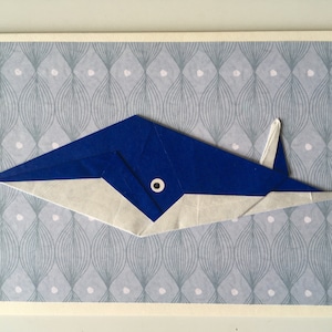 Ballena de origami Tarjetas de felicitación