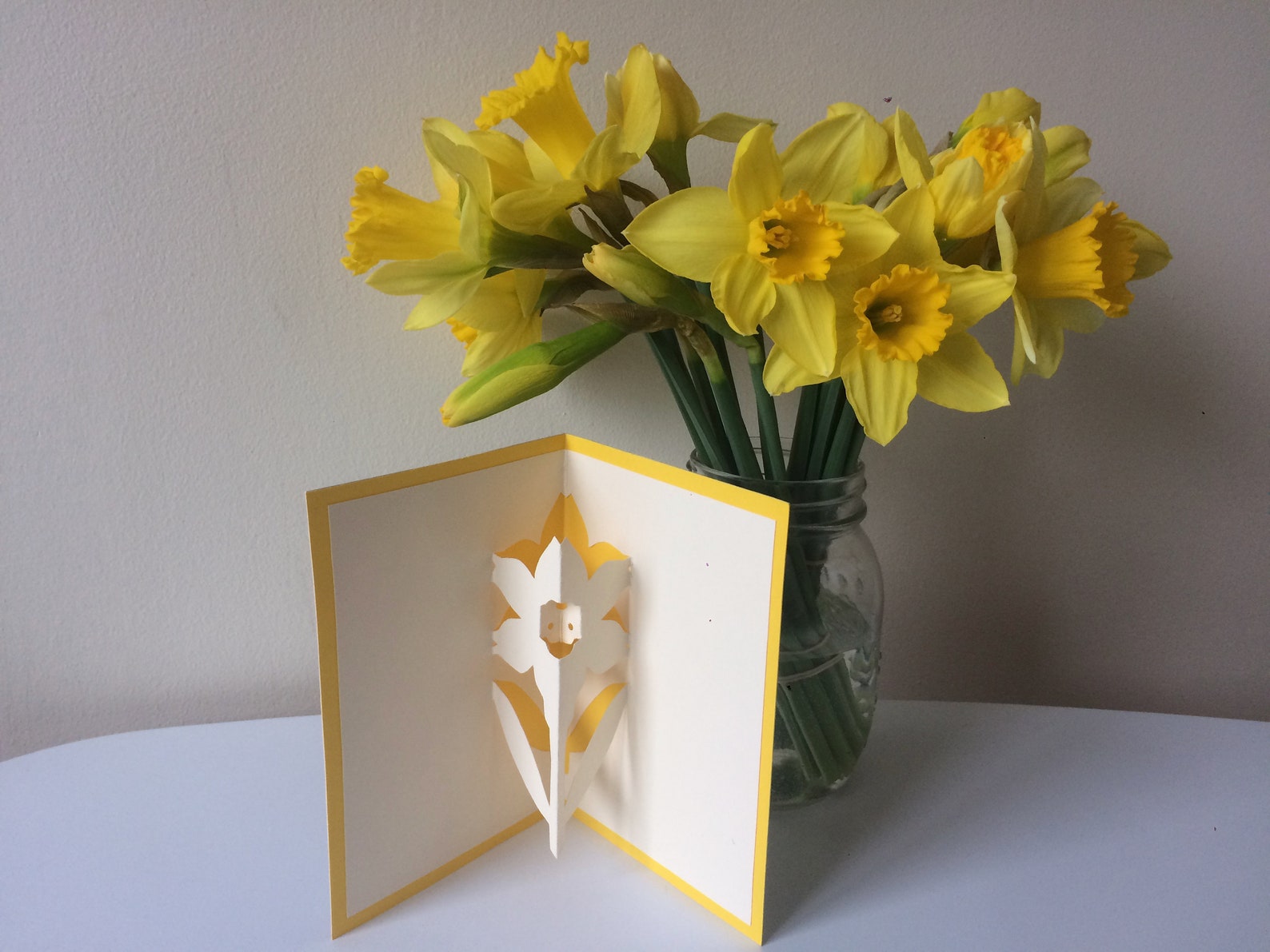 Daffodil Popup Card Etsy