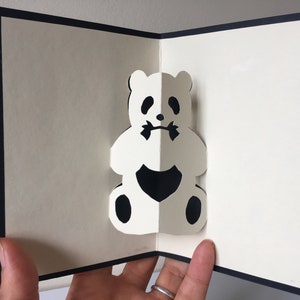 Carte pop-up panda
