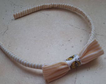 Penguin rain pattern bow headband