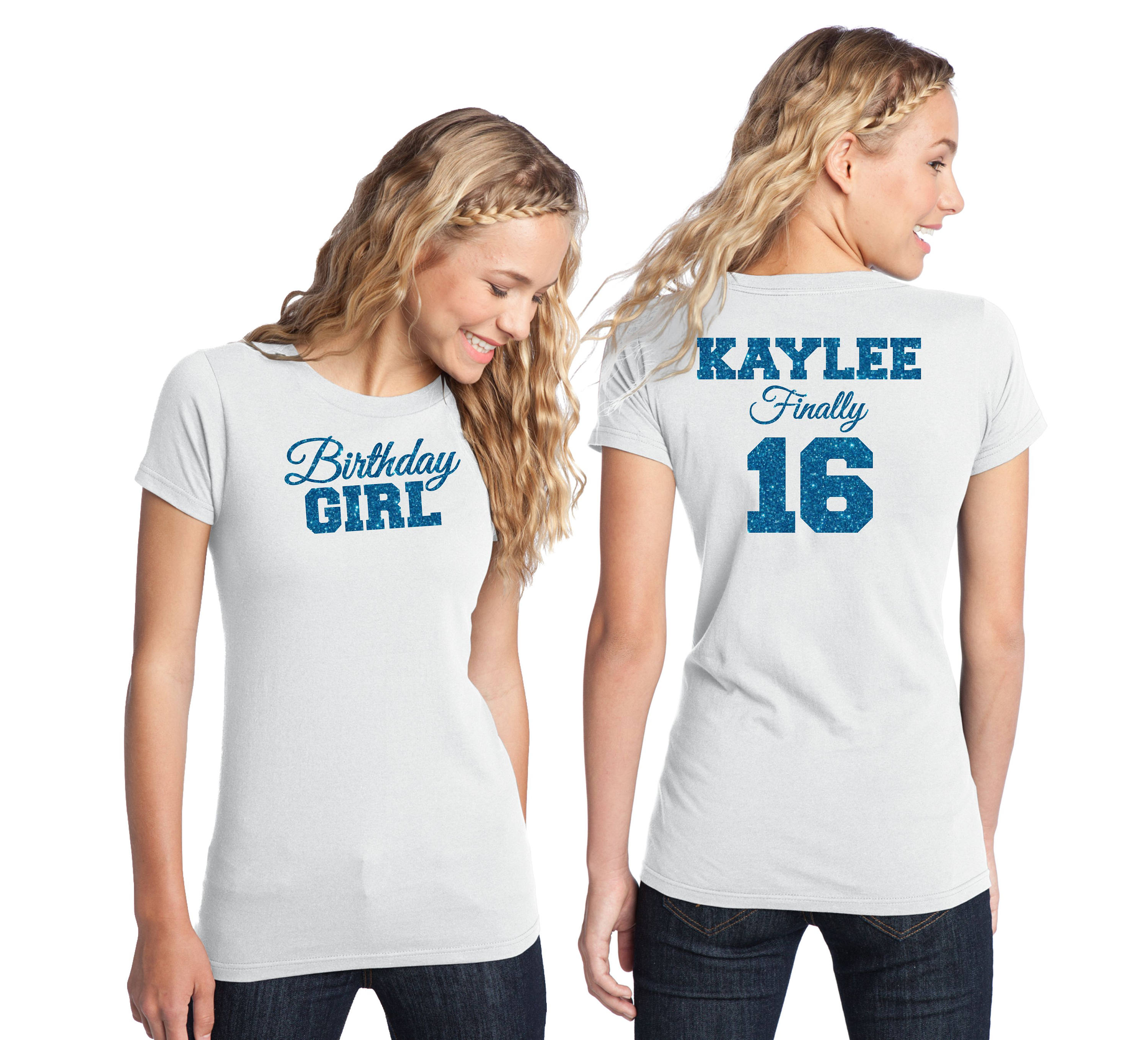 birthday girl shirt size 7
