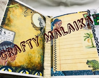 Digital kit - Africa inspired for junk journal (9&quot;x4&quot;)