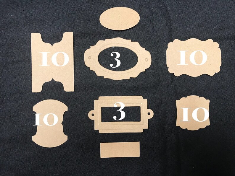 Tabs and Frames 46 Diecuts Kit Etsy