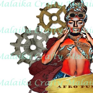 Digital kit - Afro punk for junk journal (includes 6&quot;x9&quot; & 4&quot;x6&quot; )