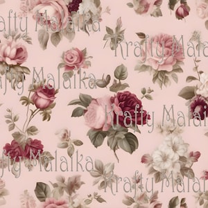 Digital kit - Sew shabby chic for  junk journal (6"x4")