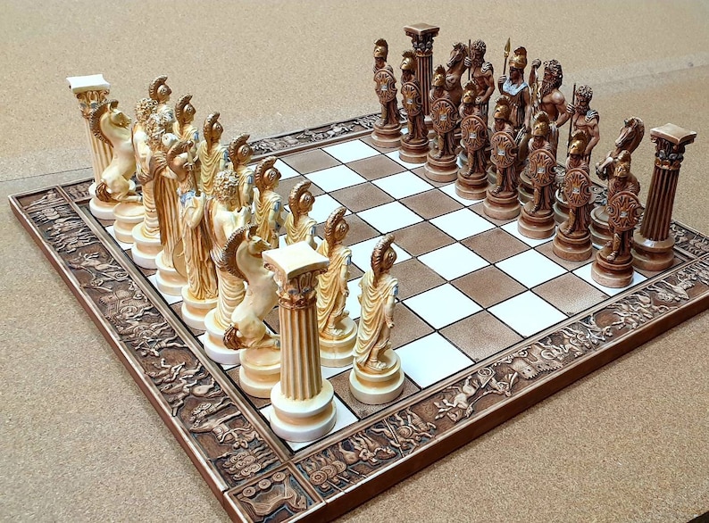 handmade ceramic chess set