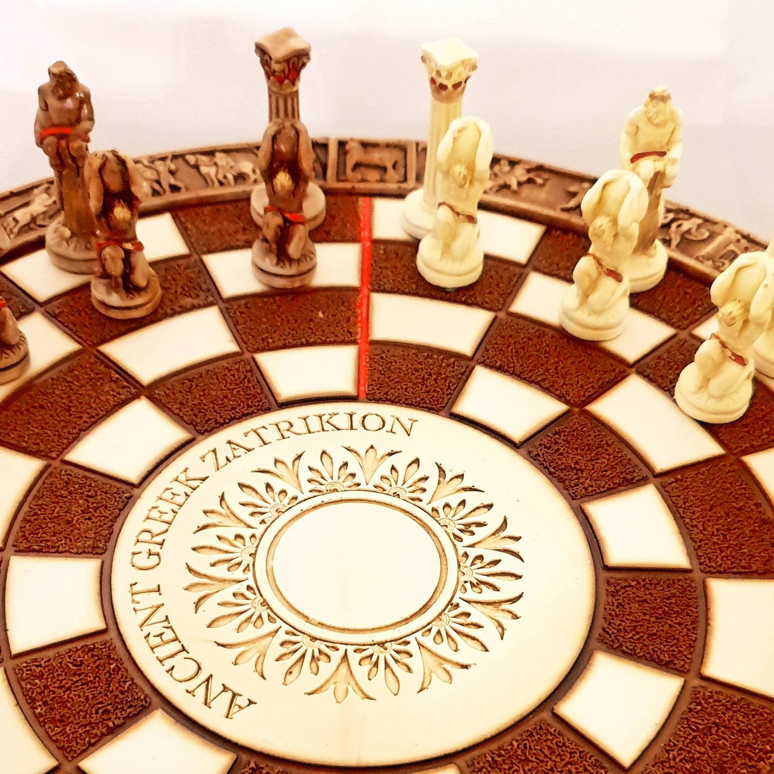 Atlas Chessetceramic Chess Board Game Ancient Greek Gods Of Etsy