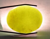 Yemeni Authentic Green Aqeeq (Jade) Stone, Yemen Hand Cut Cabochon Akik Gemstone, 22.24 CT, حجر يشم اخضر يماني