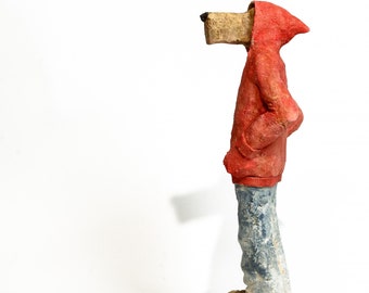 Caperucita Roja, Escultura de cerámica.