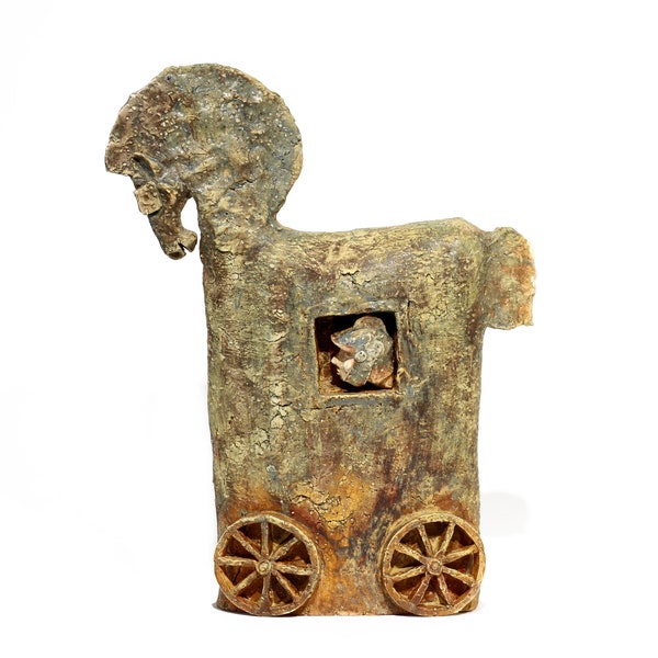 Troyan King, sculpture en céramique