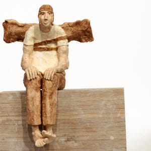Young Aviator, Ceramic Sculpture