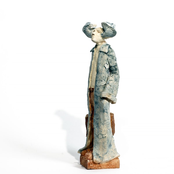 The Blue Faun, Ceramic scupture