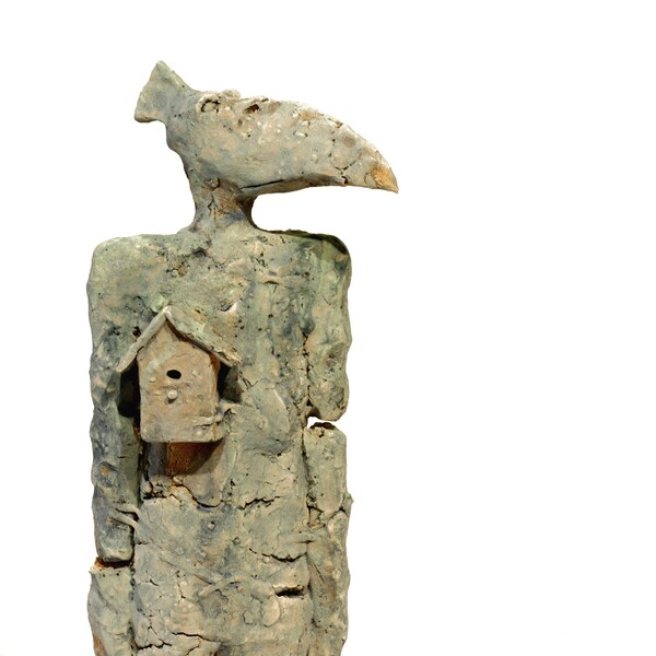 Monsieur Oiseau, Sculpture en céramique