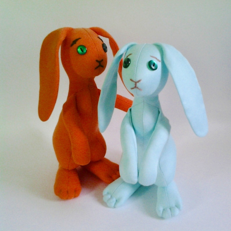 Soft Toy Rabbit Pattern and Tutorial Bunny rabbit pattern Etsy