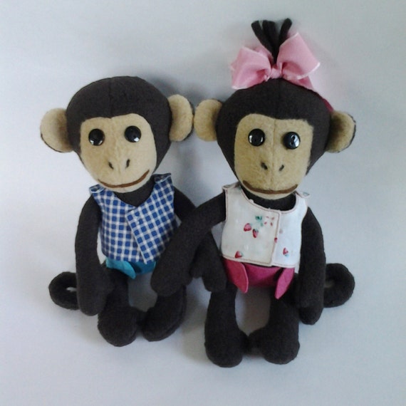 Monkey Sewing Pattern Baby Monkey Pattern Stuffed Monkey | Etsy