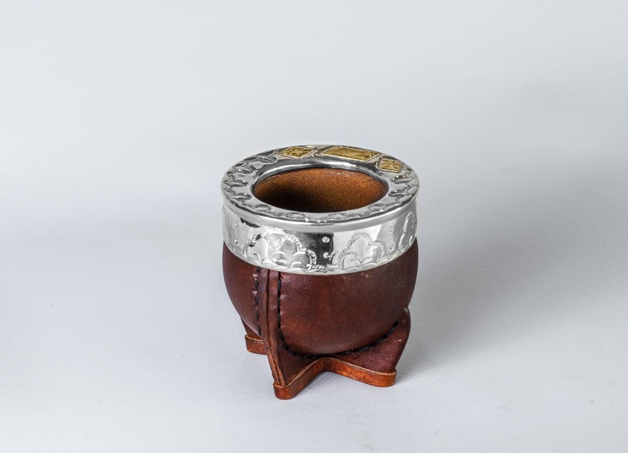 Handcrafted Leather Mate Gourd | Argentine Yerba Mate Cup - Etsy