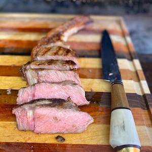 Argentine Gaucho Asado Wood Barbecue Knife. Cuchillo artesanal Argentino, Handmade Argentine Gaucho Knife - Stainless Steel Blade