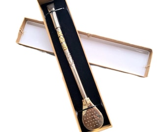 Stroh Personalisiert mit Details in Bronze, Pajita personalizada, Bombilla personalizada con Bronze