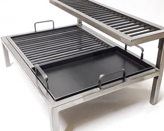 Barbeque-Eisengrill - Eisengrill mit Plancha und Plancha, Eisengrill, Grill