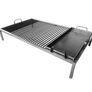 Parrilla de Hierro | Doble o Simple | Hierro de 8 mm | Con plancha incluida | Parrilla Argentina | Asado Argentino | BBQ