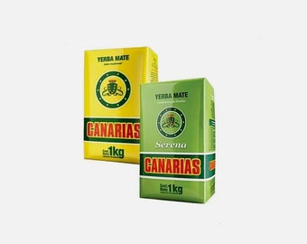 Yerba Mate CANARIAS/SERENA 2 Kilos (4,4 Libras) - Energía Natural y Sabor - Yerba Mate Tea