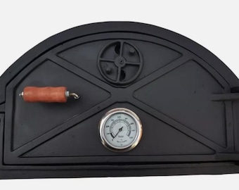 Gusseisen Pizzaofen Tür - Holzbefeuerter DIY Kamin - Alle Einfuhrzölle und Steuern inbegriffen Keine zusätzlichen Gebühren bei der Lieferung.