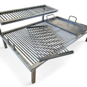 Parrilla argentina: Parrilla de camping portátil de hierro desmontable