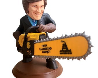 Miniatura 3D Javier Milei Motosierra - Presidente de Argentina