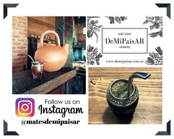 Mate Gourd Imperial BLACK+ Straw Low Cost, Yerba Mate Cup Imperial