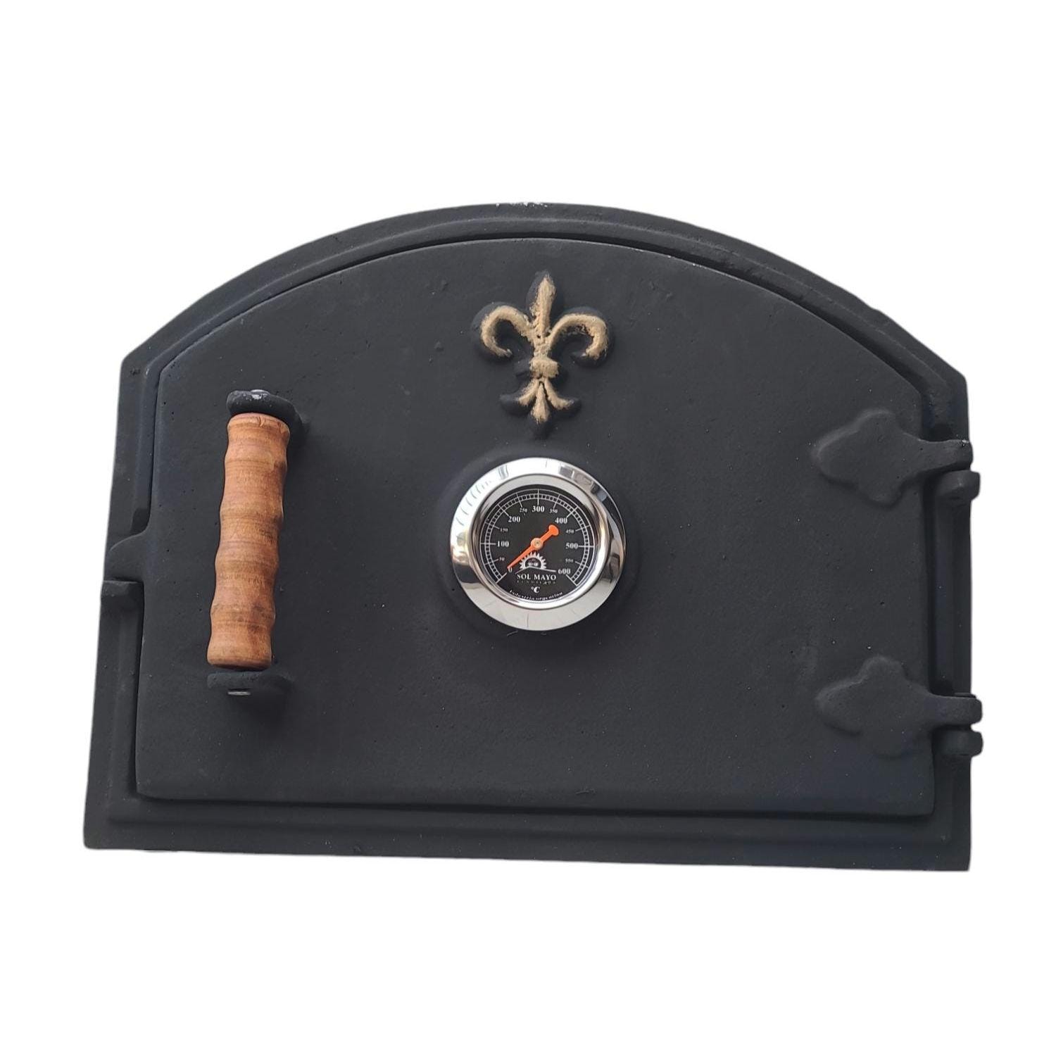 Cast Iron Pizza Oven Door By BBQrolling | 490x280mm Wood-Fired Bread Oven Door