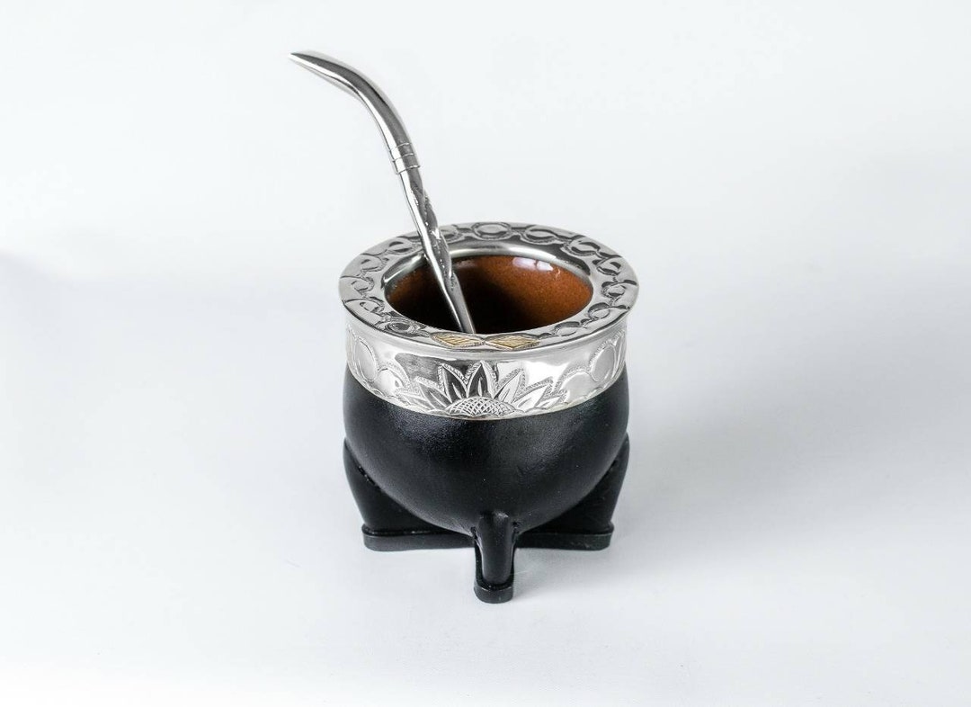 マテ茶器 本革・金属装飾付き IMPERIAL MATE CUP Amazon.com: Mate