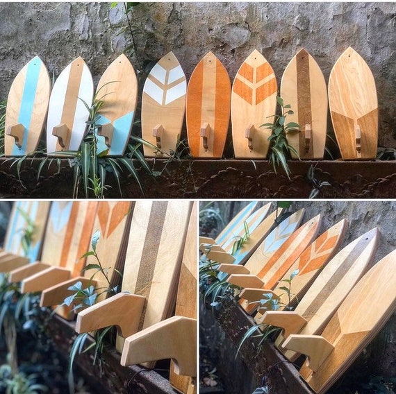 porte manteau mural surf