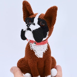 Boxer-Häkelanleitung, Häkelhund-Anleitung, Amigurumi-Boxer-Anleitung, Häkelhund