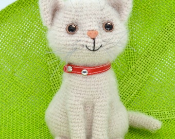 Cat Crochet Pattern,  Cat Amigurumi PDF Pattern, Crochet Cream Cat Pattern, Crochet Kitten Pattern