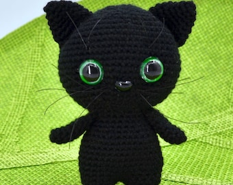 ♡*°様 あみぐるみ 黒猫 黒猫のかぎ針編みパターン - Etsy 日本