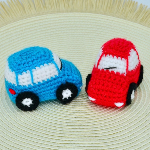 Modèle de mini voiture au crochet, modèle de voiture au crochet, voiture Amigurumi, jouet pour garçons