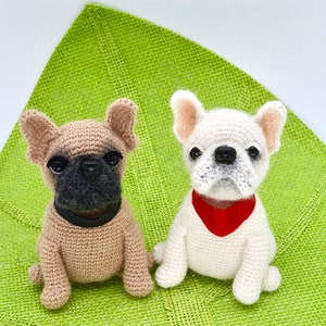 French Bulldog Crochet Pattern, Crochet Dog Pattern, Crochet Frenchie Dog Pattern, Crochet Puppy Pattern